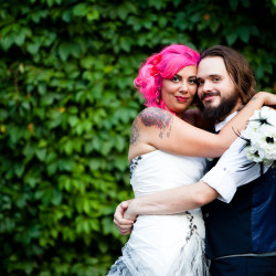Alyssa GEoff 1260 - Find out how this zoo wedding convinced us to love "garbage plates" Zoo wedding as seen on @offbeatbride