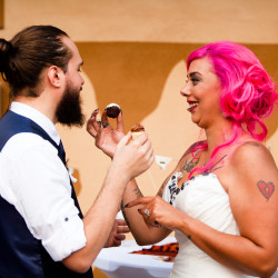 Alyssa GEoff 1388 - Find out how this zoo wedding convinced us to love "garbage plates" Zoo wedding as seen on @offbeatbride