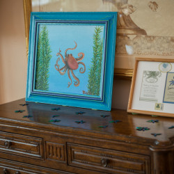 Tentacle teal wedding as seen on @offbeatbride