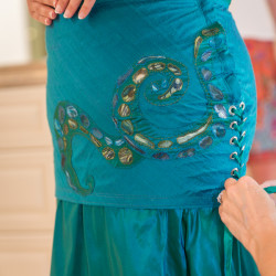 Tentacle teal wedding as seen on @offbeatbride