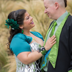 Tentacle teal wedding as seen on @offbeatbride