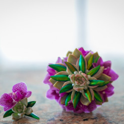 Tentacle teal wedding as seen on @offbeatbride