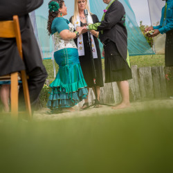 Tentacle teal wedding as seen on @offbeatbride