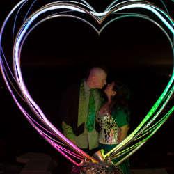 Tentacle teal wedding as seen on @offbeatbride