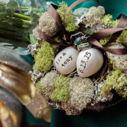 Tentacle teal wedding as seen on @offbeatbride