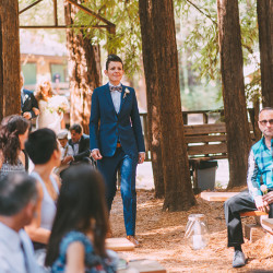 SHANNON AND JEN 354 - These two brides had a rustic redwoods wedding (despite a big challenge with some fiddlers!) Rustic redwoods wedding as seen on @offbeatbride