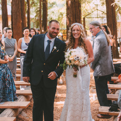 SHANNON AND JEN 385 - These two brides had a rustic redwoods wedding (despite a big challenge with some fiddlers!) Rustic redwoods wedding as seen on @offbeatbride
