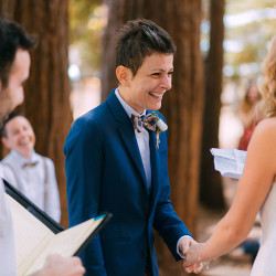 SHANNON AND JEN 457 - These two brides had a rustic redwoods wedding (despite a big challenge with some fiddlers!) Rustic redwoods wedding as seen on @offbeatbride