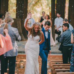 SHANNON AND JEN 511 - These two brides had a rustic redwoods wedding (despite a big challenge with some fiddlers!) Rustic redwoods wedding as seen on @offbeatbride