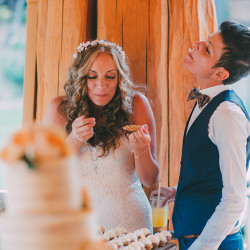 SHANNON AND JEN 855 - These two brides had a rustic redwoods wedding (despite a big challenge with some fiddlers!) Rustic redwoods wedding as seen on @offbeatbride