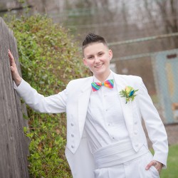 Pennsylvania rainbow wedding as seen on @offbeatbride