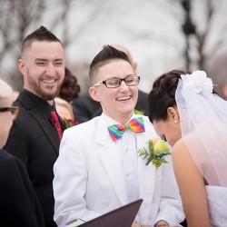 Pennsylvania rainbow wedding as seen on @offbeatbride