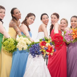 Rainbow wedding as seen on @offbeatbride