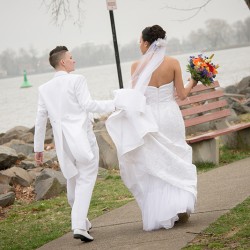 Rainbow wedding as seen on @offbeatbride