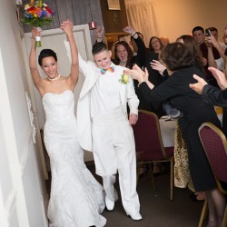 Rainbow wedding as seen on @offbeatbride