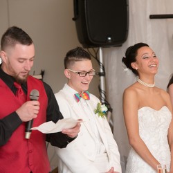 Rainbow wedding as seen on @offbeatbride