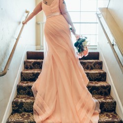 Eves Wedding Photo by C Mudlo Photography11 - This flamingo-themed pool party wedding is LIFE Flamingo-themed pool party wedding as seen on @offbeatbride
