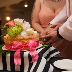 Eves Wedding Photo by C Mudlo Photography21 - This flamingo-themed pool party wedding is LIFE Eves Wedding Photo by C Mudlo Photography21