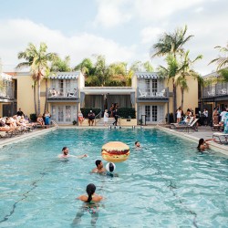 Eves Wedding Photo by C Mudlo Photography28 - This flamingo-themed pool party wedding is LIFE Flamingo-themed pool party wedding as seen on @offbeatbride