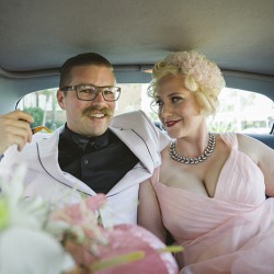 Eves Wedding Photo by Justin Nunez Studio12 - This flamingo-themed pool party wedding is LIFE Flamingo-themed pool party wedding as seen on @offbeatbride