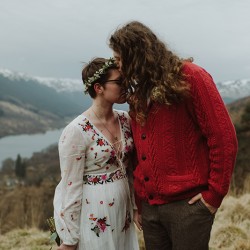 Scottish elopement as seen on @offbeatbride #weddings #scotland #bohemian
