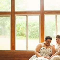 1050 youareraven beccabrittneywedding 1050 - You'll swoon over this joyful lesbian Quaker wedding Lovely Quaker wedding as seen on @offbeatbride