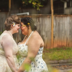 1144 youareraven beccabrittneywedding 1144 - You'll swoon over this joyful lesbian Quaker wedding Lovely Quaker wedding as seen on @offbeatbride