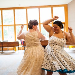 1241 youareraven beccabrittneywedding 1241 - You'll swoon over this joyful lesbian Quaker wedding Lovely Quaker wedding as seen on @offbeatbride