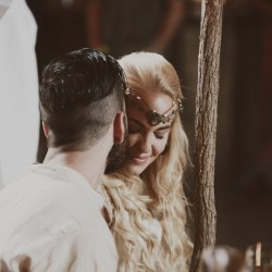 Gilbert Suits Laura Dee Photography LauraDeePhotoNashville090315118 low - A fabulously unexpected journey at this Lord of The Rings-themed wedding Tolkien-themed wedding as seen on @offbeatbride