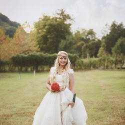 Gilbert Suits Laura Dee Photography LauraDeePhotoNashville090315140 low - A fabulously unexpected journey at this Lord of The Rings-themed wedding Tolkien-themed wedding as seen on @offbeatbride