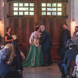 Oscars in space wedding as seen on @offbeatbride