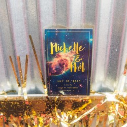Oscars in space wedding as seen on @offbeatbride
