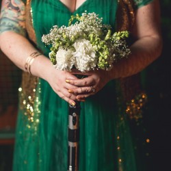 Oscars in space wedding as seen on @offbeatbride