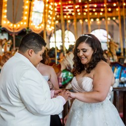 Wedding433of1037 - This genderqueer, sweets-loving, carousel wedding will have you in circles Genderqueer, sweets-loving, carousel wedding as seen on @offbeatbride