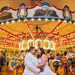 Wedding713of1037 - This genderqueer, sweets-loving, carousel wedding will have you in circles Genderqueer, sweets-loving, carousel wedding as seen on @offbeatbride