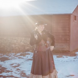 kce 139 - Travel among fictitious worlds at this steampunk engagement shoot Steampunk engagement shoot as seen on @offbeatbride