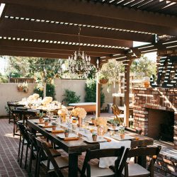 Backyard vegan wedding as seen on @offbeatbride #vegan #wedding #california