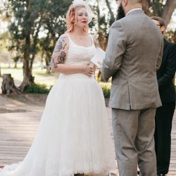 Backyard vegan wedding as seen on @offbeatbride #vegan #wedding #california