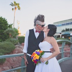 Beard Fanckboner Kates Lens Photography KLPBonerWeddingTBL33of76 low - A mohawked groom gets a huge surprise with a whole crew of mohawk groomsmen Mohawk groomsmen at this Arizona wedding as seen on @offbeatbride #weddings #mohawks