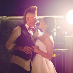 Beard Fanckboner Kates Lens Photography KLPBonerWeddingTBL66of76 low - A mohawked groom gets a huge surprise with a whole crew of mohawk groomsmen Mohawk groomsmen at this Arizona wedding as seen on @offbeatbride #weddings #mohawks