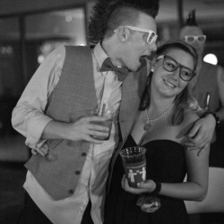 Beard Fanckboner Kates Lens Photography KLPBonerWeddingTBL76of76 low - A mohawked groom gets a huge surprise with a whole crew of mohawk groomsmen Mohawk groomsmen at this Arizona wedding as seen on @offbeatbride #weddings #mohawks