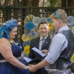 Ceremony170215 54 - BIFF! BAM! POW! A superhero and pop culture-infused scout camp wedding A superhero and pop culture-infused scout camp wedding as seen on @offbeatbride