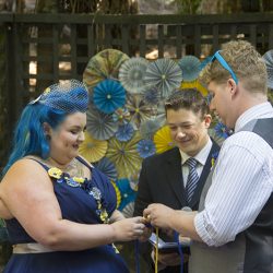 Ceremony170215 73 - BIFF! BAM! POW! A superhero and pop culture-infused scout camp wedding A superhero and pop culture-infused scout camp wedding as seen on @offbeatbride