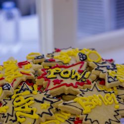 Detail and Decor120215 35 - BIFF! BAM! POW! A superhero and pop culture-infused scout camp wedding A superhero and pop culture-infused wedding as seen on @offbeatbride