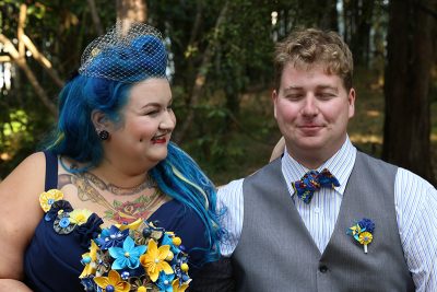 A superhero and pop culture-infused wedding as seen on @offbeatbride
