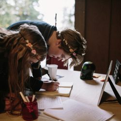 Jonas Seaman OffbeatBride 1054 - A Friday the 13th barn wedding with coffee, skulls, and floral prints Friday the 13th wedding as seen on @offbeatbride
