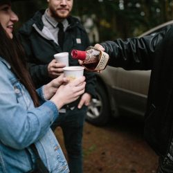 Jonas Seaman OffbeatBride 1057 - A Friday the 13th barn wedding with coffee, skulls, and floral prints Friday the 13th wedding as seen on @offbeatbride