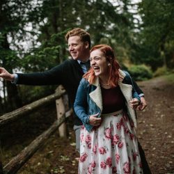 Jonas Seaman OffbeatBride 1062 - A Friday the 13th barn wedding with coffee, skulls, and floral prints Friday the 13th wedding as seen on @offbeatbride