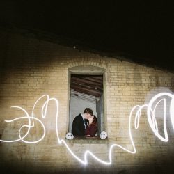 Jonas Seaman OffbeatBride 1097 - A Friday the 13th barn wedding with coffee, skulls, and floral prints Friday the 13th wedding as seen on @offbeatbride