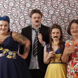 MG 5419 - BIFF! BAM! POW! A superhero and pop culture-infused scout camp wedding A superhero and pop culture-infused wedding as seen on @offbeatbride